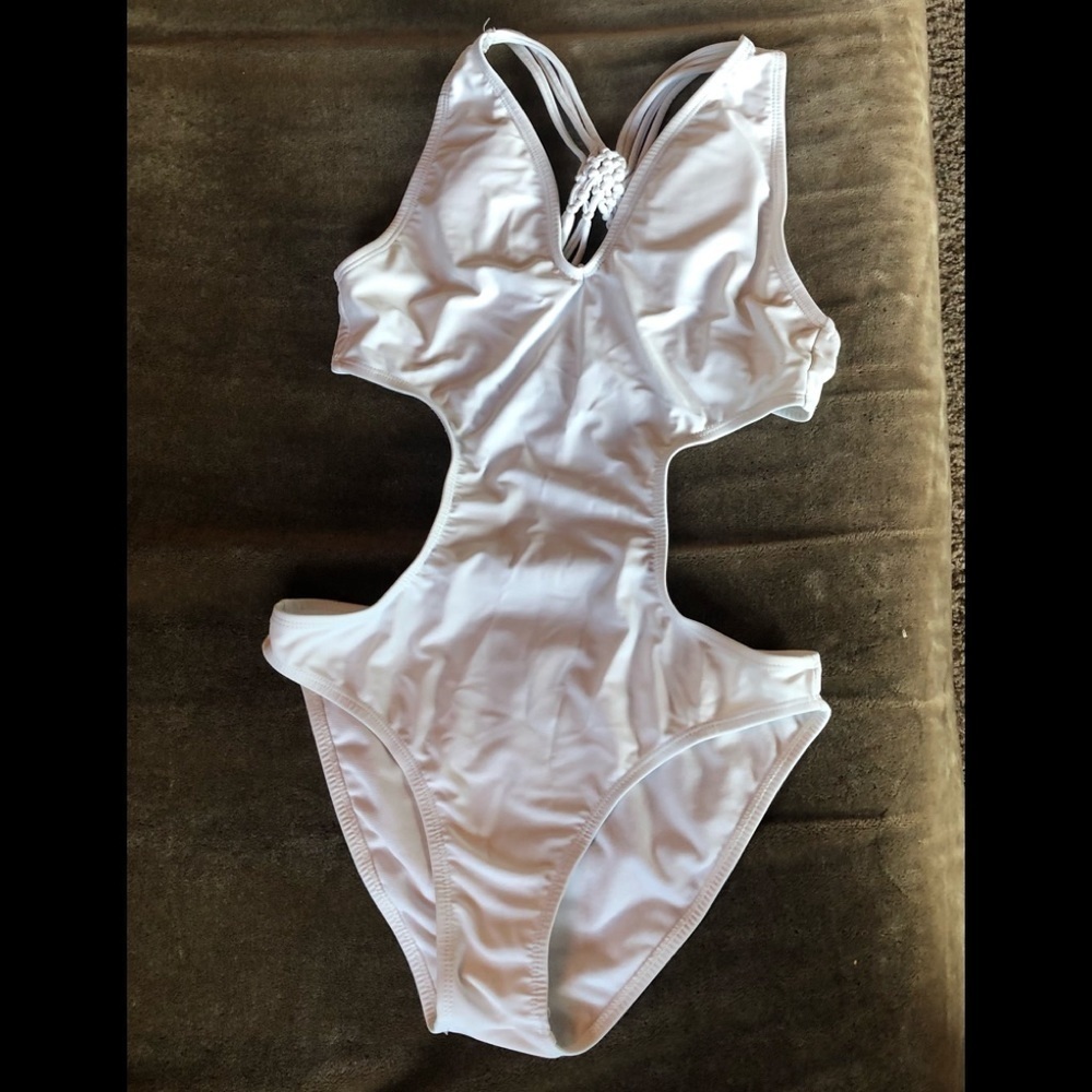 Wet Seal White One Piece Print Size S